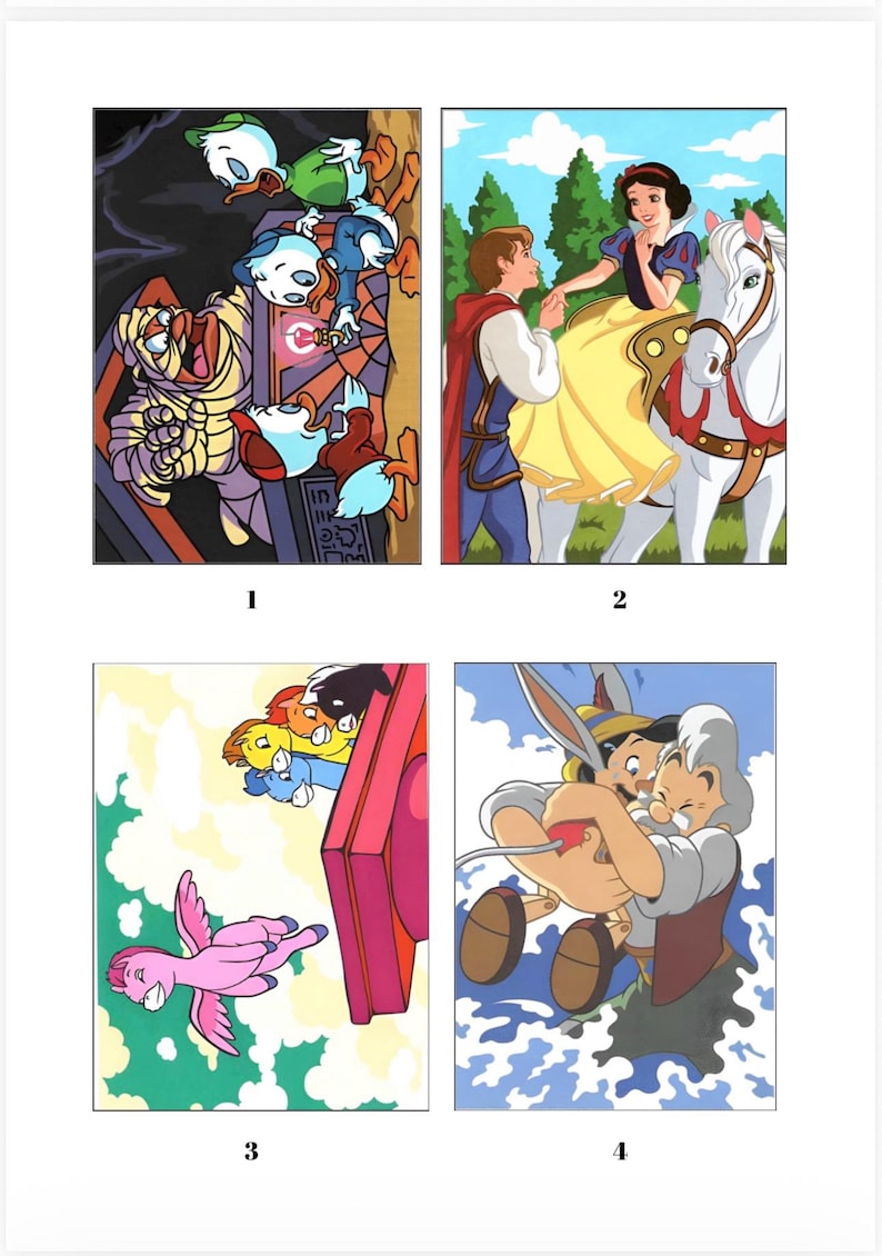 Classici senza tempo da colorare con i numeri in formato PDF/ Colorazione a sorpresa/ Pagine da colorare stampabili e compatibili con Procreate/ Download immediato immagine 4