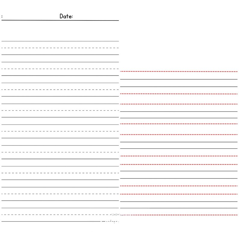 Practice Paper Print Hand Writing Practice Paper Printable, Handwriting Paper for Kids ...