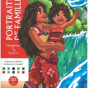 Ritratti di famiglia da colorare con i numeri in formato PDF/ Colorazione a sorpresa/ Pagine da colorare stampabili e per Procreate/ Download immediato