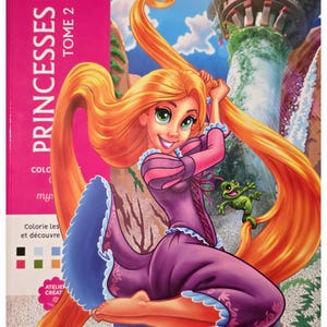 Principesse 2 Colora con i numeri 100 pagine PDF/ Colorazione a sorpresa/ Pagine da colorare stampabili e per Procreate/ Download immediato