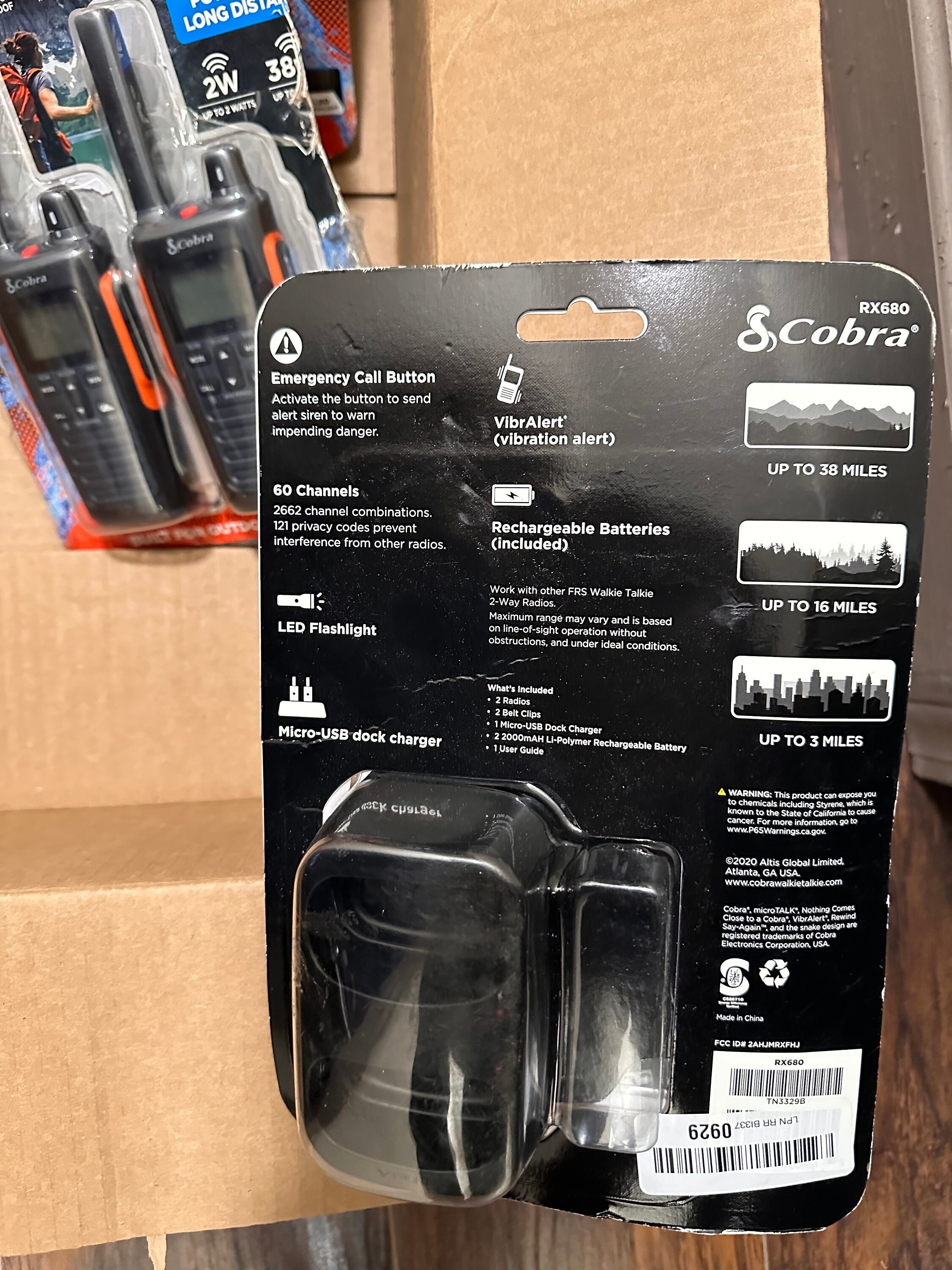 Cobra RX680 Walkietalkie Radios Etsy