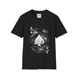 As de Picas - Camiseta de Naipes - Camiseta Gráfica - Camiseta de Algodón Unisex