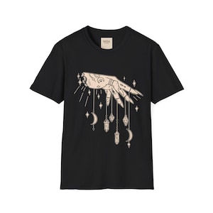Witches Hand - Occult Magic Graphic Tee - Gothic Spiritual Unisex Cotton Top - Witchy Boho Apparel