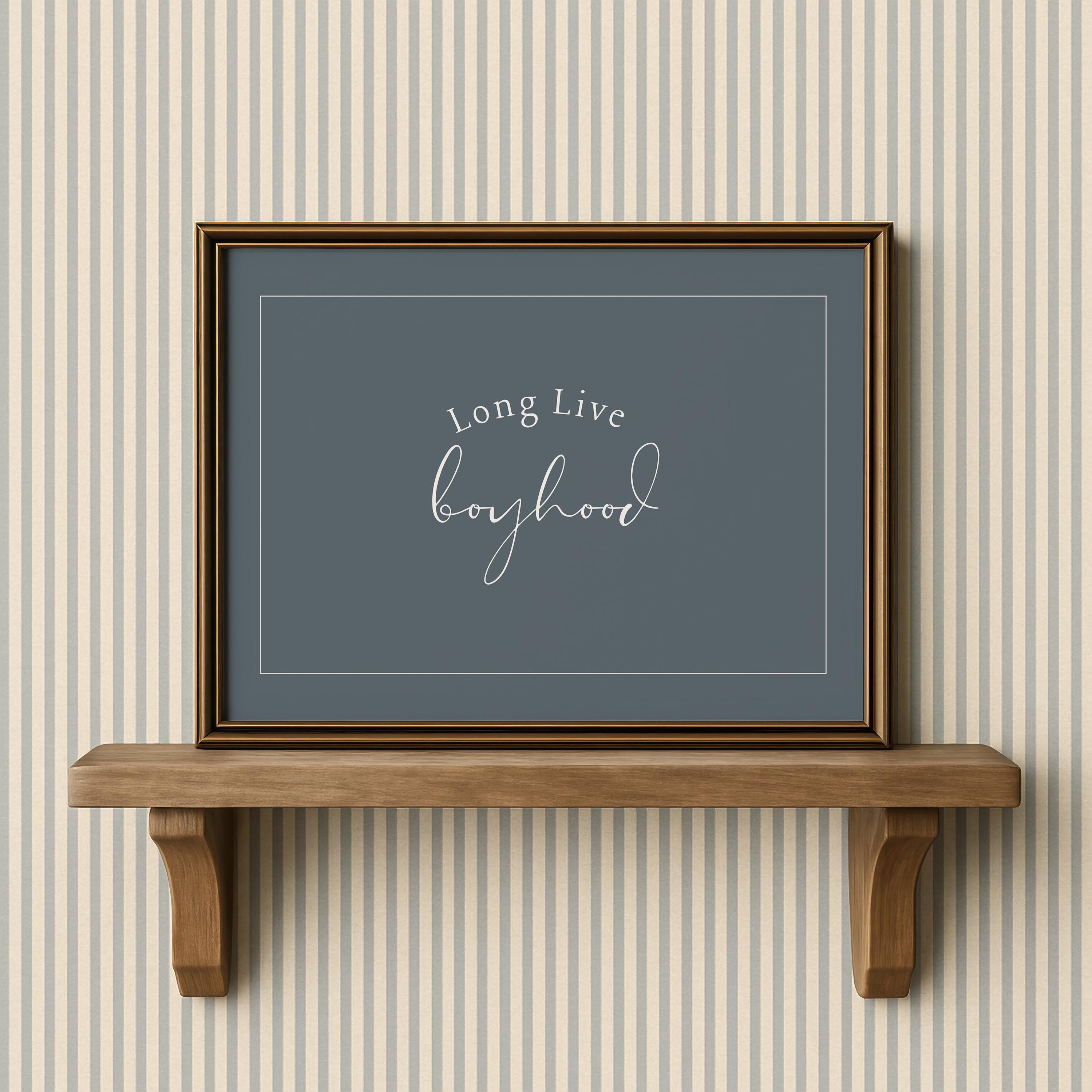 Woodland Nursery Set of Ten Prints: Blue Wilderness Gallery Artwork ...