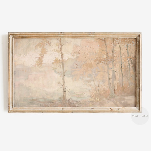 Vintage Landscape Painting Frame TV Art | Abstract Spring Scenery TV Download | Colourful Summer Sunset Screensaver Download | TV035