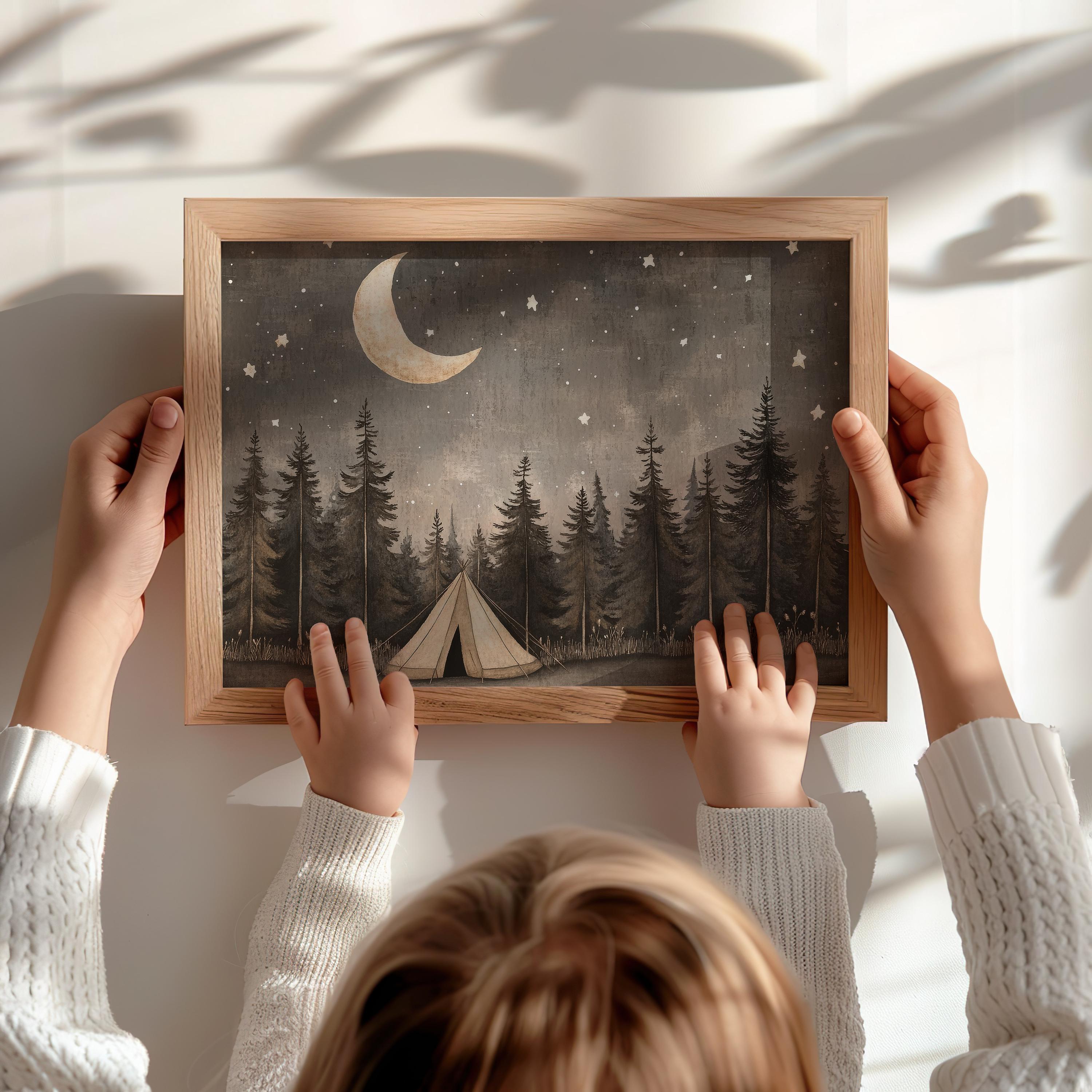 Woodland Nursery Set of Ten Prints: Wilderness Gallery Wall Art Sage ...