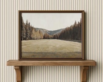 Impression de terrain de football | Tableau football de style vintage | Art imprimable de la chambre des garçons | Décoration de bureau de sport | Football Art pour chambre d'enfant | P333