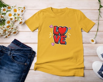 Love Graphic T-shirt, Valentine's Day Gift