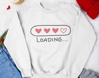 Loading Love Hearts T-Shirt, Valentine's Day Gift