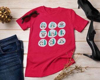 Panda Graphic T-Shirt, Animal Lover Gift