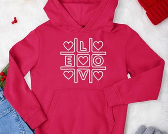 Criss Cross Love Hoodie, Valentines Day Couple Gift