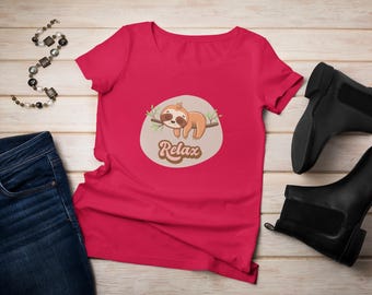 Sloth Relaxing T-shirt, Animal Lovers Gift