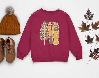 Sudadera con cuello redondo Fall Vibes, camiseta Fall Vibes, Autumn Vibe, camiseta de otoño, sudadera de otoño, sudadera con capucha de otoño
