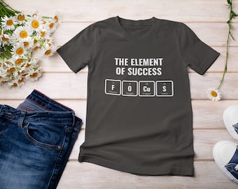 Camiseta "Elemento do Sucesso" de Química, Presente para Professor de Ciências