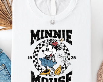 Minnie Mouse 1928 Shirt, Retro Disney Trip Tee, Classic Minnie Mouse T-Shirt, Disneyland Family Vacation Shirt, Minnie Mouse Graphic Shirt