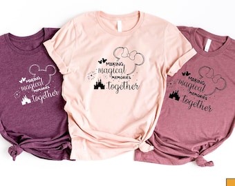 Making Magical Memories T-Shirt, Family Vacation Disney Trip Tee, Castle Fireworks Celebration Sweatshirt, Theme Park Matching Shirt