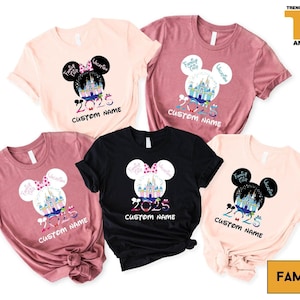 Custom Disneyland Family Matching Shirt, Disney World Personalized Trip 2025 Shirt, Disney Vacation Group Matching Tee, Disney Family Shirt