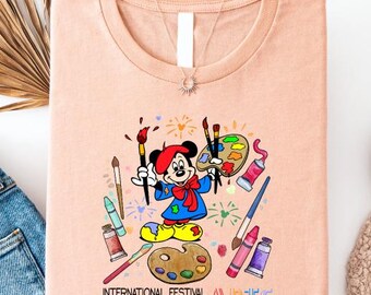 Mickey Festival Of The Arts Epcot T-Shirt, Disney Artist Park Shirt, International Festival Arts Tee, Disney World Creative Vacation Top
