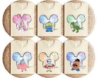 Toy Story T-Shirt, Fireworks Mouse Ears T-Shirt, Buzz Woody Bo Jessie Mr Potato Disney Family Vacation T-Shirt, Toy Character Birthday Shirt