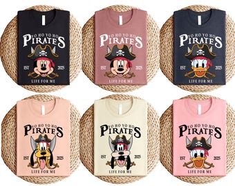 Disney Mickey and Friends Pirate Shirt, Pirates of the Caribbean Tee, Disney Cruise Family Matching Shirt, Pirate Life Trip Shirt
