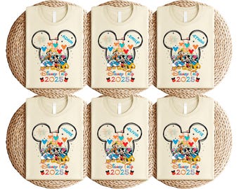 Custom Disney Trip 2026 Shirt, Personalized Family Disney Tee, Matching Disney Vacation Tee, Disneyworld Group Shirt, Cute Disney Trip Tee