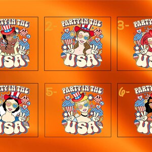 a group of stickers with a woman in a patriotic hat