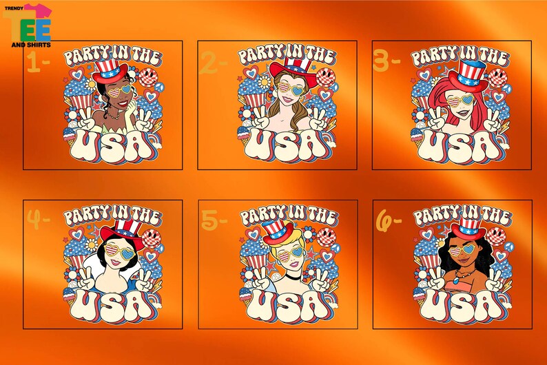 a group of stickers with a woman in a patriotic hat