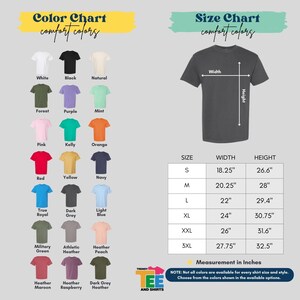 a t - shirt size chart for men and women
