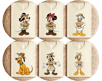Safari Animal Kingdom Sweatshirt, Mickey and Friends Explorer Tee, Disney Jungle Safari Shirt, Wilderness Crew T-Shirt