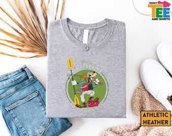 A Goofy Movie Love Fishing World’s Greatest Outdoorsman Shirt, Disney Goofy Father’s Day Gift, Disneyland Family Matching Sweatshirt