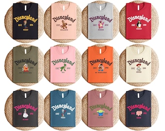 Disneyland Vintage Style T-Shirt, Toy Story Character Tee, Jessie Woody Bo Peep Sweatshirt, Pixar Classic Friends Sweater