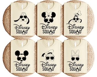 Disney Squad 2026 T-Shirt, Family Trip Tee, Matching Disneyland Sweatshirt, Mickey and Friends Squad Shirt, Vacation Matching Family Shirt