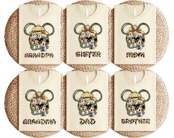 Safari Matching Family Disney Shirt, Animal Kingdom 2024 T-Shirt, Mickey And Friends Jungle Vacation Tee, Disney Family Safari Shirt