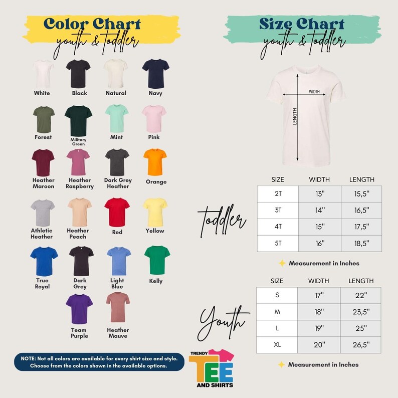a white shirt with different colors and sizes