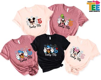 Disney Family Trip Shirt, Retro Mickey and Friends Tee, Goofy Donald Daisy Minnie Vacation Sweatshirt, Disneyland Matching Sweater
