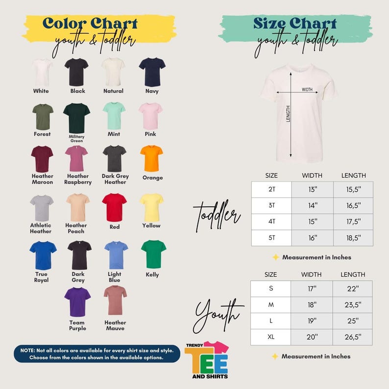 a white shirt with different colors and sizes