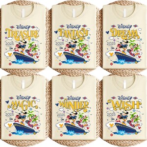 Disney Cruise Line Shirt, Mickey And Friends Cruise Tee, Matching Family Vacation T-Shirt, Disney Treasure Magic Dream Fantasy Wish Shirt