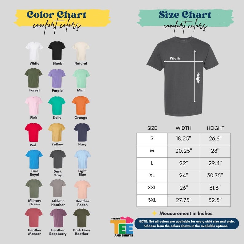 a t - shirt size chart for men and women