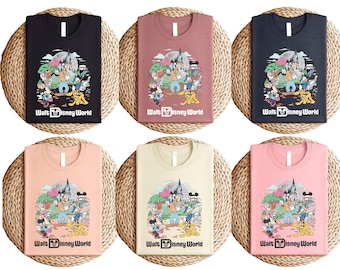 Retro Walt Disney World T-Shirt, Vintage Park Tee, Magic Kingdom Family Trip Shirt, Mickey and Friends Disneyworld Sweatshirt