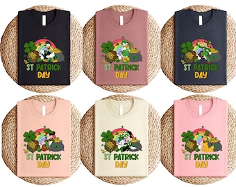 Disney St. Patrick's Day T-Shirt, Mickey And Friends Lucky Shamrock Tee, Family Matching Trip Shirt, Magical Irish Celebration Top