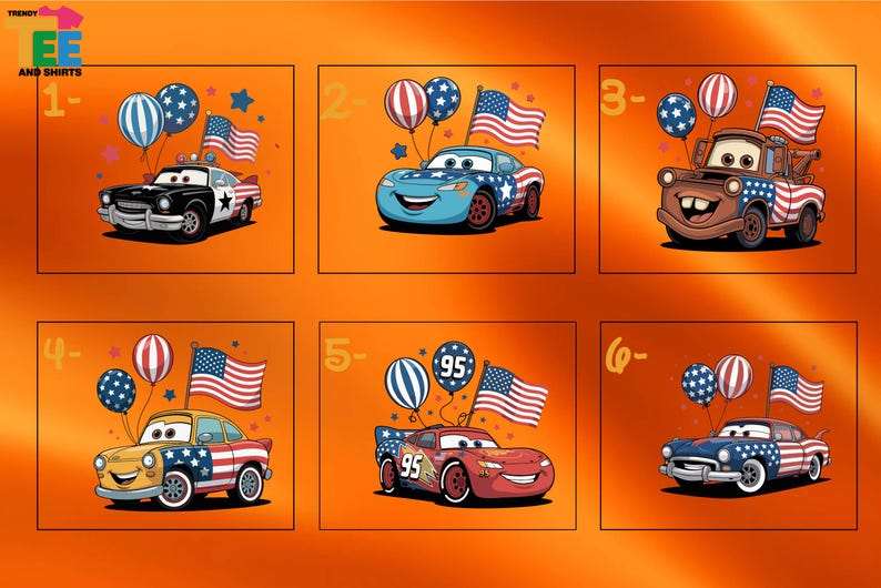 Camiseta de Rayo McQueen con la bandera de EE. UU., camiseta de coches americanos del 4 de julio, camiseta de Cars de Disney Pixar, camiseta de carreras patrióticas para vacaciones familiares imagen 3