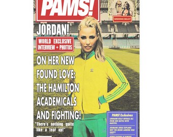 Katie Price Poster | Retro Tabloid Magazine Cover Print | British Pop Culture Wall Art