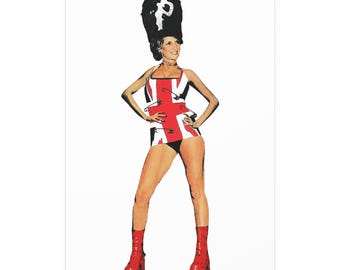 Princess Diana Punk Poster | British Pop Art Collage Print | Satire Wall Art