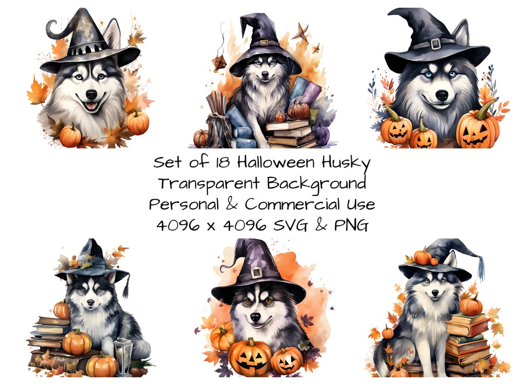 Cute Halloween Husky Png Cute Husky Svg Puppy Husky Shirt Etsy
