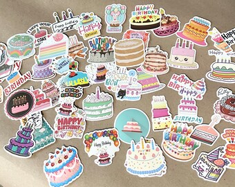 Happy Birthday/ Birthday/ Birthday Cake Stickers