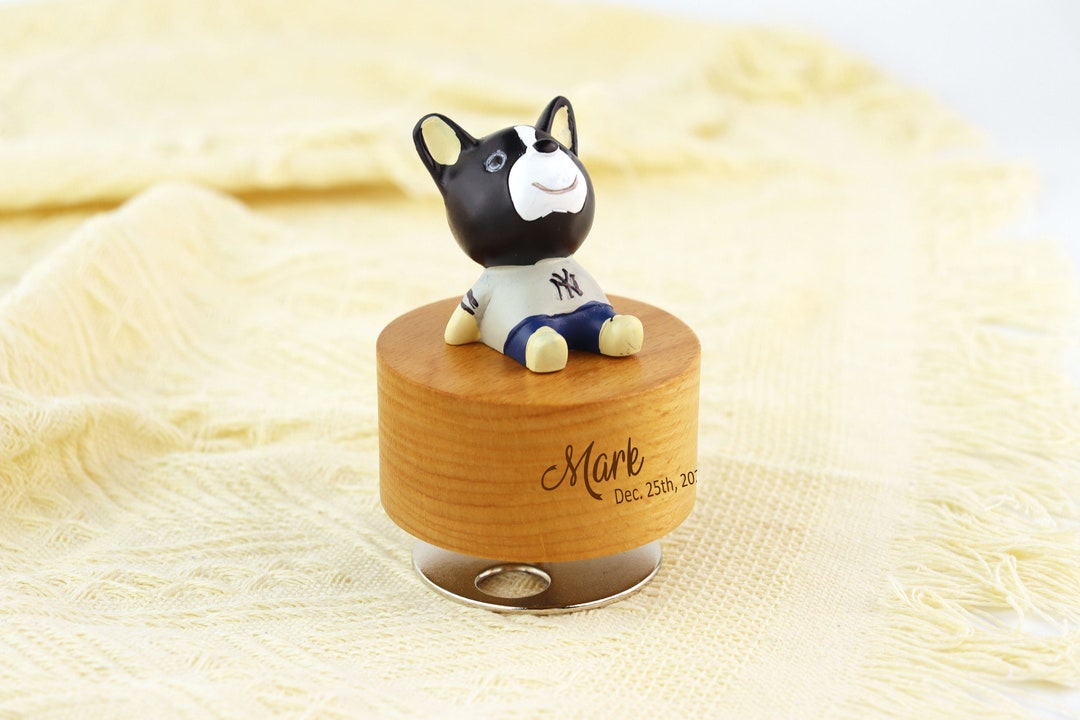 Personalized Dog Music Box Christmas Gift Animal Music Box Etsy