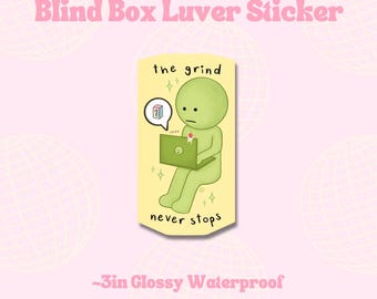 Pegatinas de caja ciega // Pegatinas troqueladas impermeables, pegatinas de vinilo brillante, baratijas, diarios, agendas y portátiles