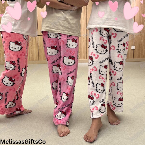 Hello Kittypajamas Pants - Etsy