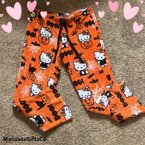 Hello Kitty Halloween Pajama Pants Cute Pajama Bottoms - Etsy