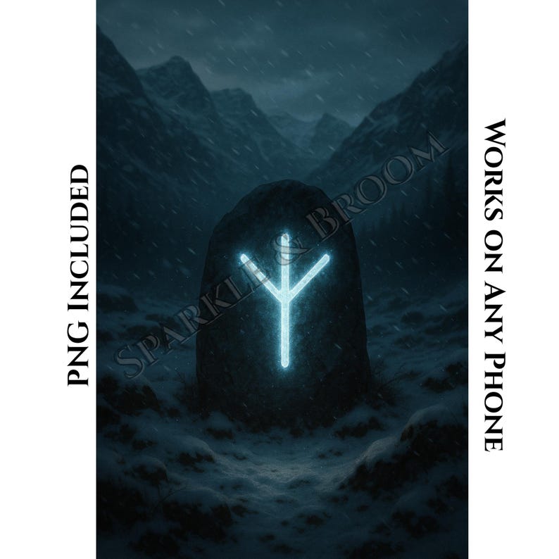 Protection Rune of the North Wallpaper • Nordic Lock Screen • Digital ...